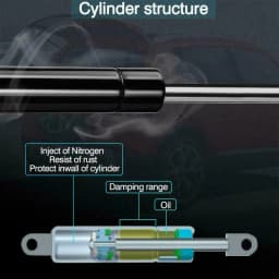 BOXI 2pcs Rear Glass Window Lift Supports Struts Shocks Dampers 6649 SG326019 For Honda Pilot 2009 - 2013 Gas Springs
