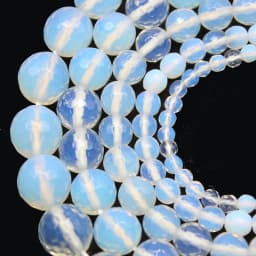 Natural Faceted Opal Stone Loose Spacer Round Beads For Jewelry Making DIY Bracelets Accessories 4-12 MM Wholesale