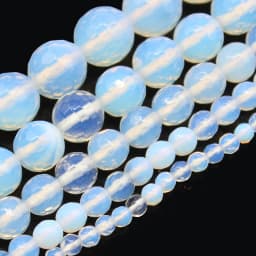 Natural Faceted Opal Stone Loose Spacer Round Beads For Jewelry Making DIY Bracelets Accessories 4-12 MM Wholesale