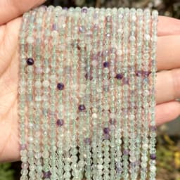 Natural Stone Faceted Crystals Amethysts Pink Quartzs Jades Gemstone Round Spacer Beads For Jewelry Making DIY Bracelet 2 3 4mm