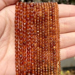 Natural Stone Faceted Crystals Amethysts Pink Quartzs Jades Gemstone Round Spacer Beads For Jewelry Making DIY Bracelet 2 3 4mm