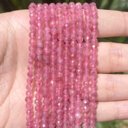 Natural Stone Faceted Crystals Amethysts Pink Quartzs Jades Gemstone Round Spacer Beads For Jewelry Making DIY Bracelet 2 3 4mm