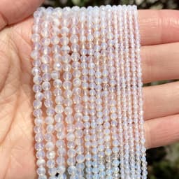 Natural Stone Faceted Crystals Amethysts Pink Quartzs Jades Gemstone Round Spacer Beads For Jewelry Making DIY Bracelet 2 3 4mm