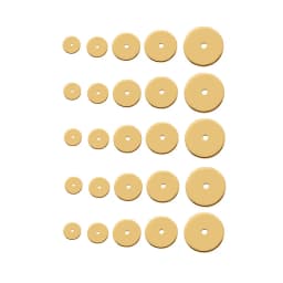 50pcs Stainless Steel Flat Disc Spacer Beads Gold 4mm-10mm Blank Round Loose Beads for Jewelry Making DIY Craft Hole 1.2mm