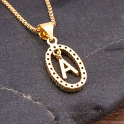 Nidin New Hot Sale Colorful 26 Letters A - Z Initial Alphabet Pendant Long Chain Necklace Name Jewelry Women Accessories Gift