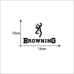 Browning Body Deer Stickers Cool Vinyl Car Sticker Waterproof Removable Decals Car Bumper Decor Funny Laptop Decals Decoration