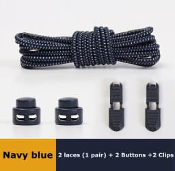 No Tie Shoelace Tieless Shoelaces Sneakers Plastic Strong Lock Elastic Round Shoe Laces for Kids Adults Elderly One Size Fit All