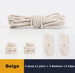 No Tie Shoelace Tieless Shoelaces Sneakers Plastic Strong Lock Elastic Round Shoe Laces for Kids Adults Elderly One Size Fit All