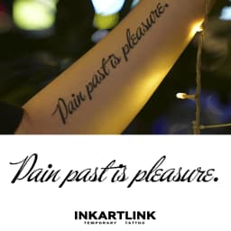 Inspirational English Temporary Tattoo Sticker, Waterproof Magic Tattoo, Lasts Up to 15 Days Fake Tattoo, Semi Permanent Tattoo