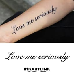 Inspirational English Temporary Tattoo Sticker, Waterproof Magic Tattoo, Lasts Up to 15 Days Fake Tattoo, Semi Permanent Tattoo