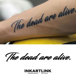 Inspirational English Temporary Tattoo Sticker, Waterproof Magic Tattoo, Lasts Up to 15 Days Fake Tattoo, Semi Permanent Tattoo