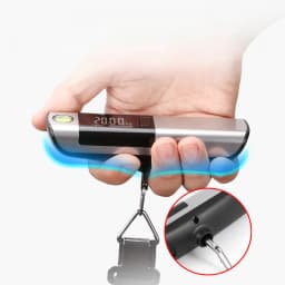 IHOYI Portable Electronic Scale, Household Small 50kg Portable Mini Spring Hook Weighing, High-Precision Luggage Weighing Device
