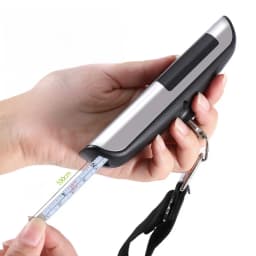 IHOYI Portable Electronic Scale, Household Small 50kg Portable Mini Spring Hook Weighing, High-Precision Luggage Weighing Device