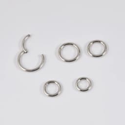 1PC Surgical Steel Nose Rings Septum Clicker Segment Hinged Ring Nose Ear Cartilage Tragus Helix Ear Lobe Body Piercing Jewelry