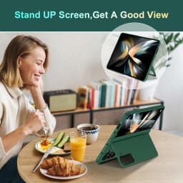 For Samsung Galaxy Z Fold 7 6 5 4 3 Fold7 Fold6 Fold5 Fold4 Fold3 5G Hard PC Bracket Folding Anti-fall Full Protection Cover