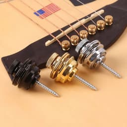 1pcs Guitar Strap Lock Straplock Button for All Acoustic Electric Bass Guitar Strap Guitarra Easy Fix Remove Screw Accessories