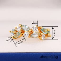 Huitan Newly Designed Women Finger Rings for Party Inlaid Light Blue Cubic Zirconia Aesthetic Female Rings Gift Trendy Jewelry