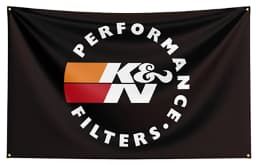 FLAGDOM 90X150CM  3X5FT K&N Flag Polyester Printed Auto Parts Banner For Decor