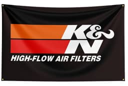 FLAGDOM 90X150CM  3X5FT K&N Flag Polyester Printed Auto Parts Banner For Decor