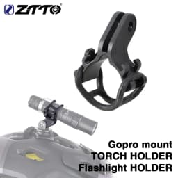 ZTTO Bicycle Light TORCH Holder Flashlight Bracket Road Bike MTB Bicycle Parts Adjustable for Gopro Mount