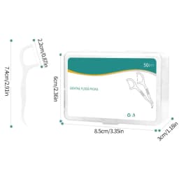 150pcs Dental Floss Plastic Toothpicks-Disposable Cleaning between Teeth-Separate Box-Oral Care
