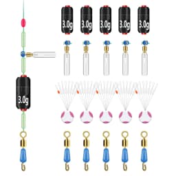 DNDYUJU 20pcs/lot Lead Sinker Fishing Accessories Fishing Set Head Weight Sinkers Space Bean Connector 1.5g-5.0g Fishing Tackle