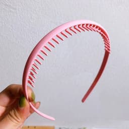 Fashion Solid Color Plastic Hairbands For Women Toothed Wave Combs Non-slip Hair Bands Hair Accessories Girl Face Wash Headbands