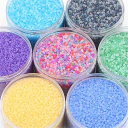 2/3/4mm Frosted Multi-Color Glass Rice Beads - DIY Jewelry (Earring/Bracelet/Necklace) 10g/Bag ≈660/220/100pcs 0.8mm Aperture