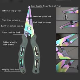 Multi-function Luya Clamp Fishing Pliers Fishing Gear Lifting Hook Control Fish Mouth Clamp Fish Line Cutting Special