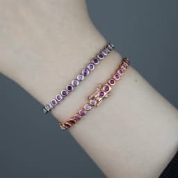 New Round Square Heart CZ Tennis Bracelets for Women Pave Multicolor Zircon Rose Gold/Platinum/Gold Plated Color Fashion Jewelry