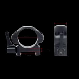 2Pcs /Set Steel Scope 25.4mm 30mm Rings Quick Release Low Medium High Profile For 20mm Rail Hunting Scopes Ring Mount