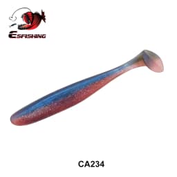 ESFISHING Fishing Lure ES Easy Shiner 100mm 6pcs T Tail Shad Plastic Bait Pesca For Pike Perch Zander