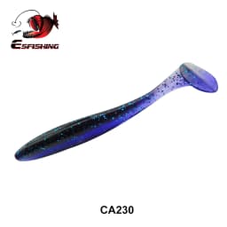 ESFISHING Fishing Lure ES Easy Shiner 100mm 6pcs T Tail Shad Plastic Bait Pesca For Pike Perch Zander