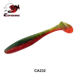 ESFISHING Fishing Lure ES Easy Shiner 100mm 6pcs T Tail Shad Plastic Bait Pesca For Pike Perch Zander