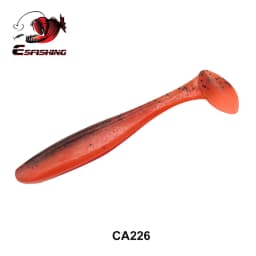ESFISHING Fishing Lure ES Easy Shiner 100mm 6pcs T Tail Shad Plastic Bait Pesca For Pike Perch Zander