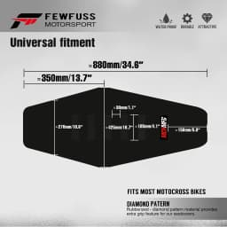 FEWFUSS Motorcycle Seat Cushion Waterproof Seat Cover For KTM Husqvarna SUZUKI HONDA SXF KXF CRF YZ YAMAHA KAWASAKI