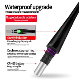 1PC LED Gravity Sensor Color Change Float Tail+1 Float Tube Strong LED Light Buoy Sensitive Tail Tackle Accessories Tools