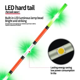 1PC LED Gravity Sensor Color Change Float Tail+1 Float Tube Strong LED Light Buoy Sensitive Tail Tackle Accessories Tools