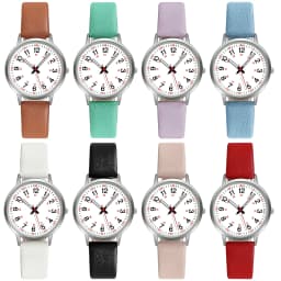 Fashion Women Watch Elegant Quartz Watches PU Leather Strap Wristwatch For Ladies Dress Clock Watches Back Light Reloj Mujer