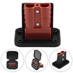 Twin Dual Flush Mount 50 Amp For Anderson Plug Mounting Bracket Caravan Trailer Truck For Anderson Connection Plug Connector 1pc