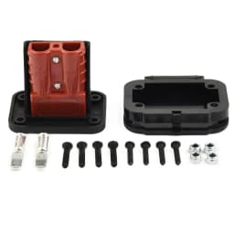 Twin Dual Flush Mount 50 Amp For Anderson Plug Mounting Bracket Caravan Trailer Truck For Anderson Connection Plug Connector 1pc