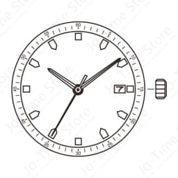 SP28 Movement Chinese Sunon SP28d-3 Movement Sweep Second Movement With Date Move Same Machinery Movement Replace 2115 Movement