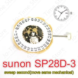 SP28 Movement Chinese Sunon SP28d-3 Movement Sweep Second Movement With Date Move Same Machinery Movement Replace 2115 Movement