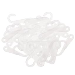 50 Pieces Plastic J Hooks Hanger for Socks Retail Clothes Display Hanger Accessories Hanger 1.77 Inch/45mm
