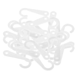 50 Pieces Plastic J Hooks Hanger for Socks Retail Clothes Display Hanger Accessories Hanger 1.77 Inch/45mm