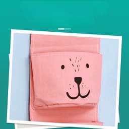 Hanging Storage Bag 3 Pocket Waterproof Hanging Organizer for Dorm Living Room Bathroom Home Fabric Wall Closet Organizer