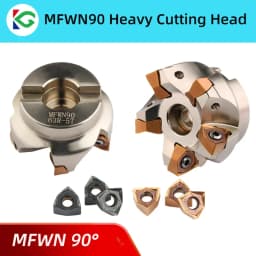 MFWN 90 Degree MFWN90 Double Sided Hexagonal Heavy Cutting Face Milling Cutter Head WNMU 0806 Insert Milling Cutter Disk