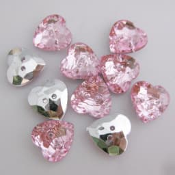 NBNLWK 1/2" Heart Shape Sewing Acrylic Buttons For Garment 50Pcs Multicolors Decorative Clothes Accessories