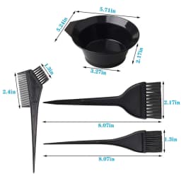 12Pcs Set Hair Dyeing Kit Hair Color Dye Bowl Stirring Brush For Hair Coloring Bleaching DIY Salon Home Hair Dye Tools