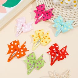 20pcs No Slip Snap Hair Clips for Baby Girls - 2 Inch Grosgrain Ribbon Hair Bows Barrettes Non-Slip Cute Hair Accessories
